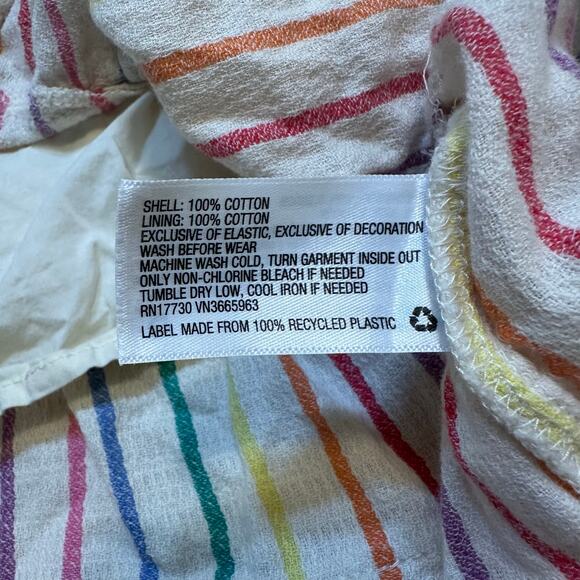 Cat & Jack Linen Look Sun Dress sz 5T Smocked Top Tiered Dress - Picture 4 of 6